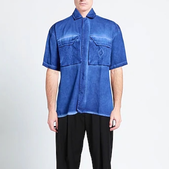 A-COLD-WALL* Other - A Cold Wall Button Up Shirt Blue Faded Oversized Pockets Samuel Ross Oversized
